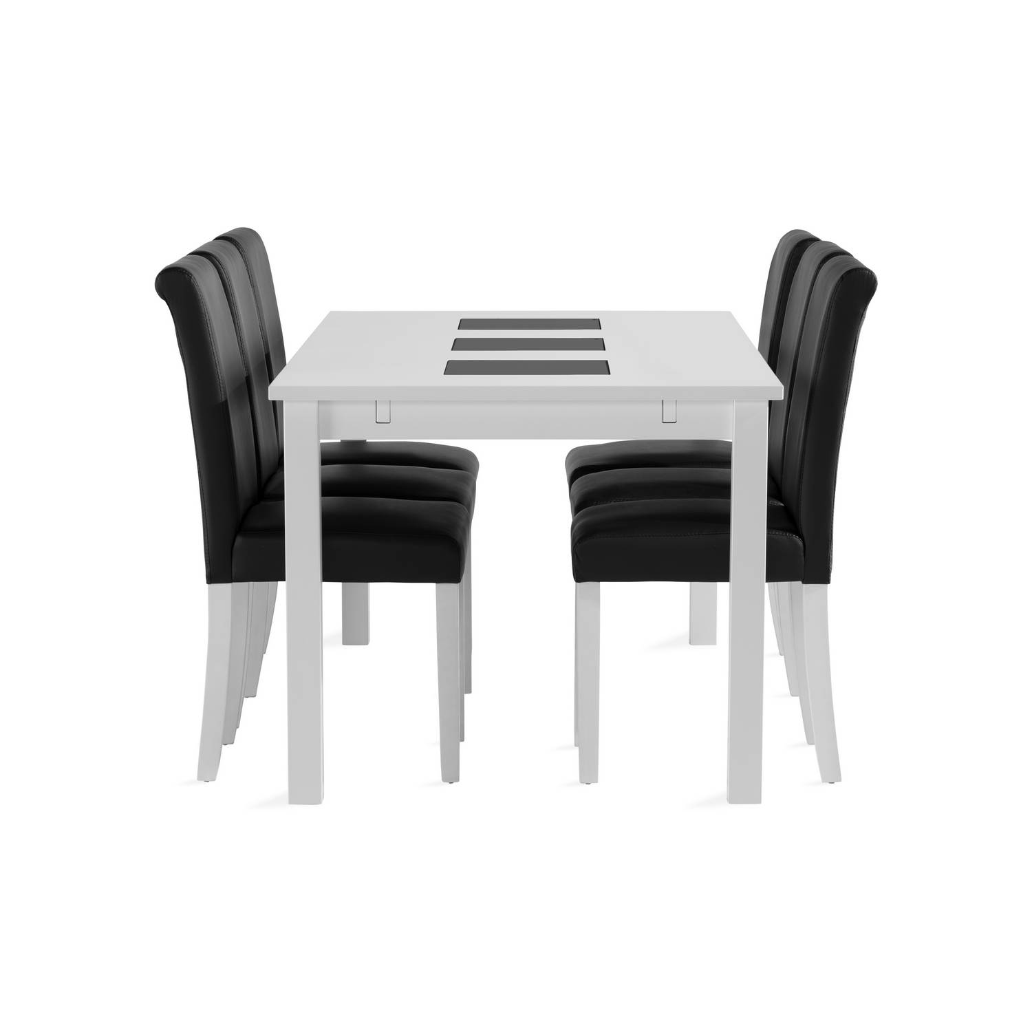 Matgrupp Basic Home Jasmin Rektangulärt Matbord 180-270 cm Förlängningsbart med 6 Ravesta Matstol