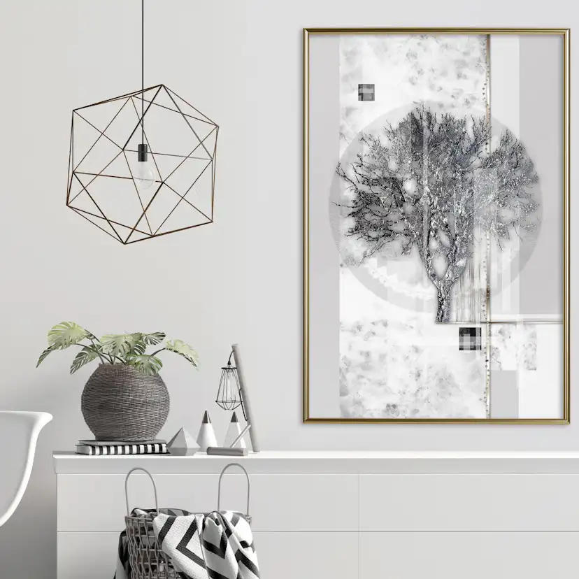 Poster Artgeist Affisch Silver Tree