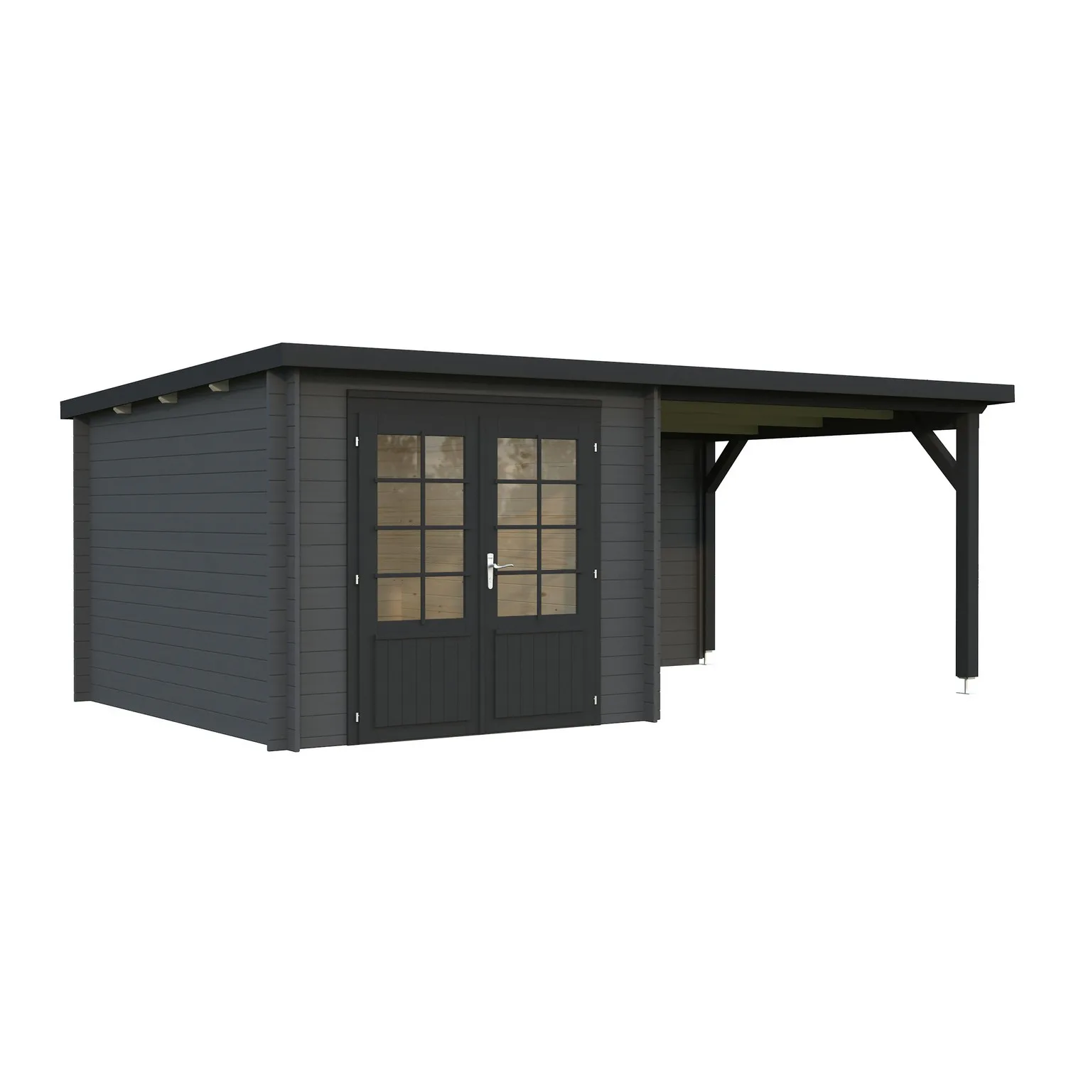 Ella 6,9+8,2 m2 PNT7012A2 Mörkgrå/Antracit