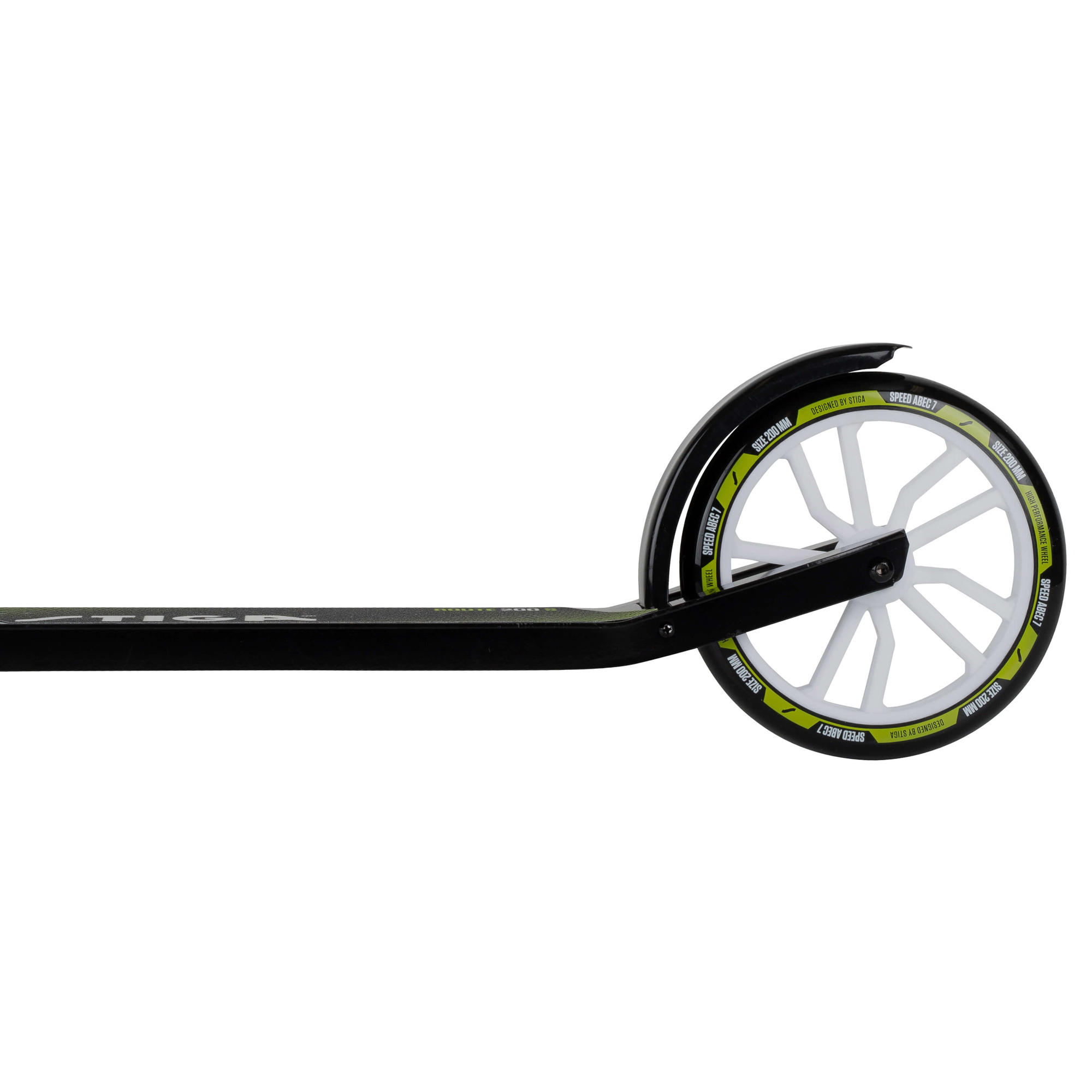 Sparkcykel STIGA Sports Kick Scooter Route 200-S Black/Lime