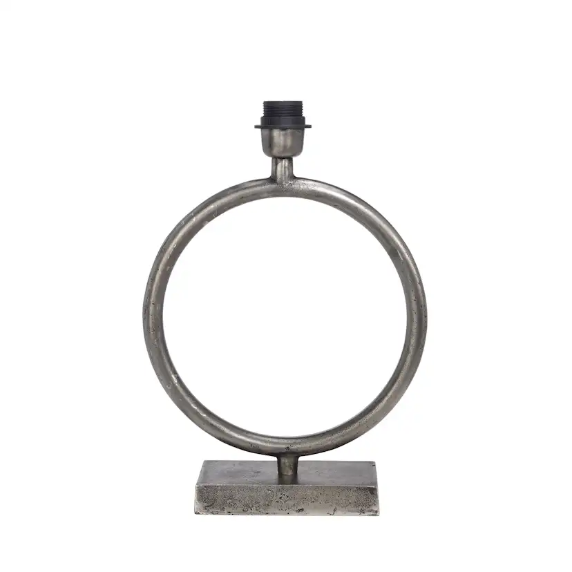 Circle Lampfot Råsilver 54cm Silver, H: 540 mm
