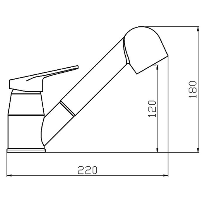 Tvättställsblandare Osculati Toalett/Pentry med Dusch