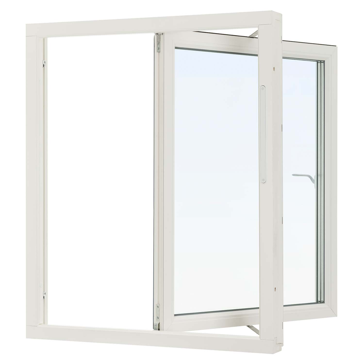 Sideswing Svenska Fönster Aluminiumbeklätt Trä 3-Glas