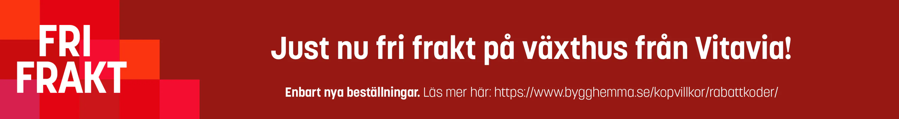 15/12 - Vitavia fraktfritt banner & tagg