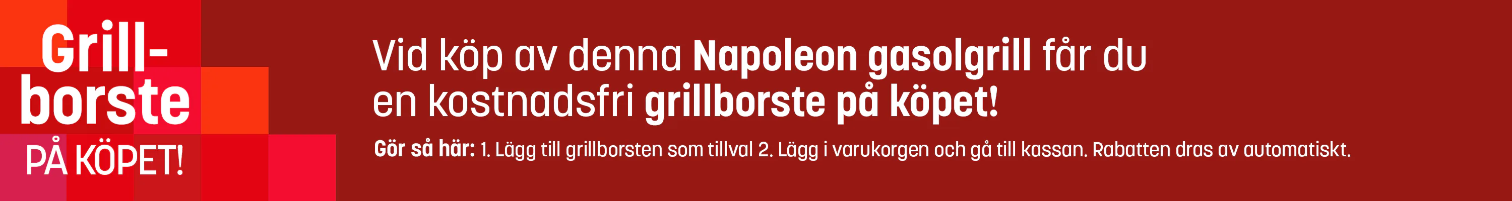 10/4 Napoleon - Grillborste på köpet