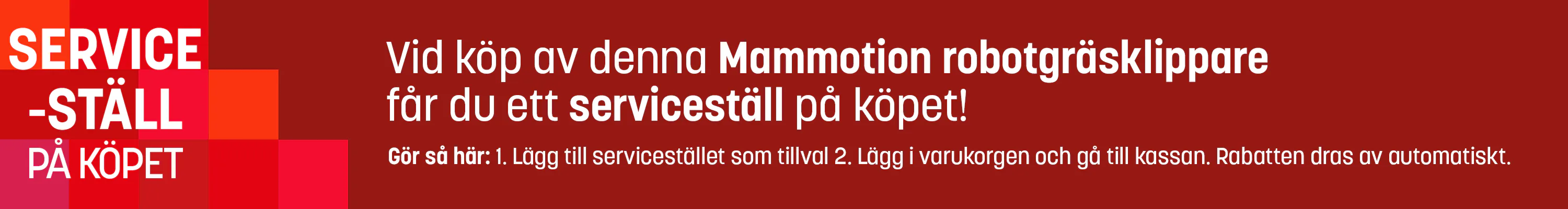 Mammotion Kampanj + Serviceställ PK
