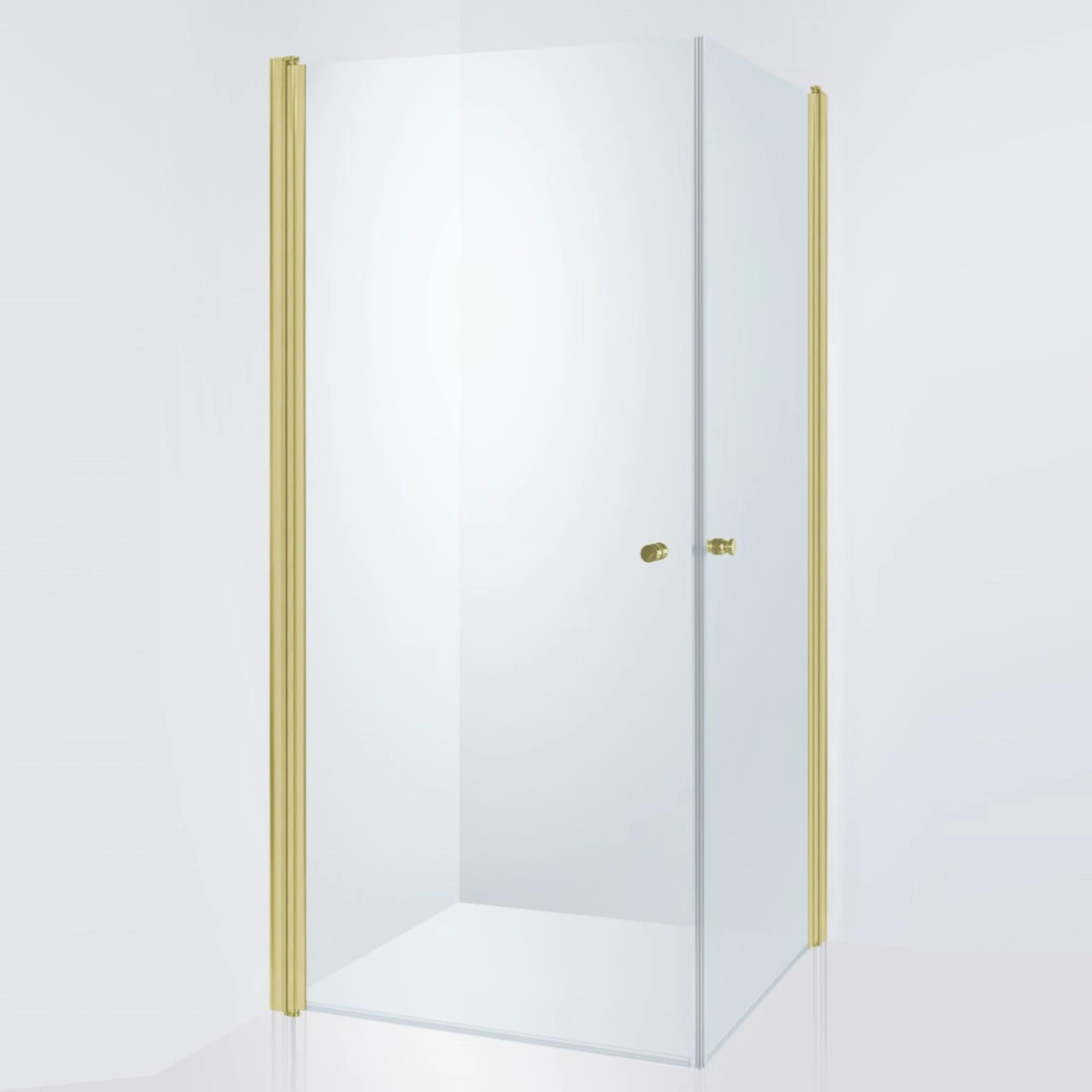 Duschhörn Duschbyggarna Twin De Luxe Klarglas