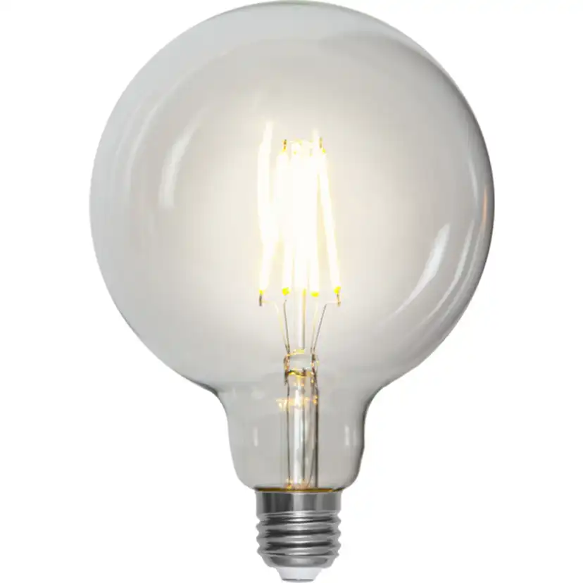 LED-lampa Star Trading E27 G125 Klar