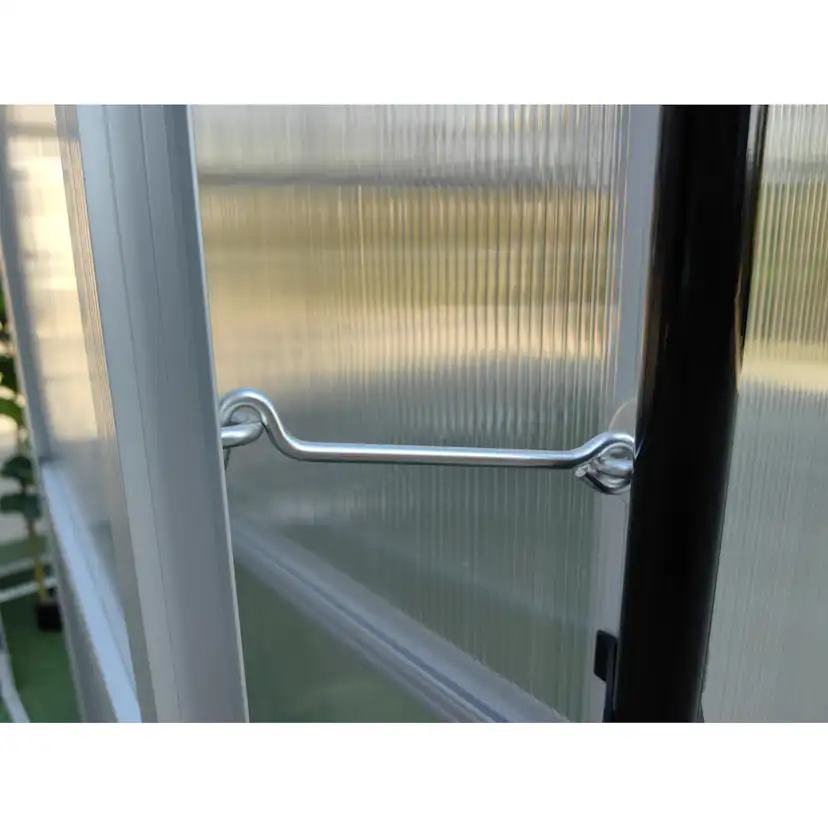 Växthus 18m² Premium | Extra hög takhöjd | 6mm kanalplast Aluminium