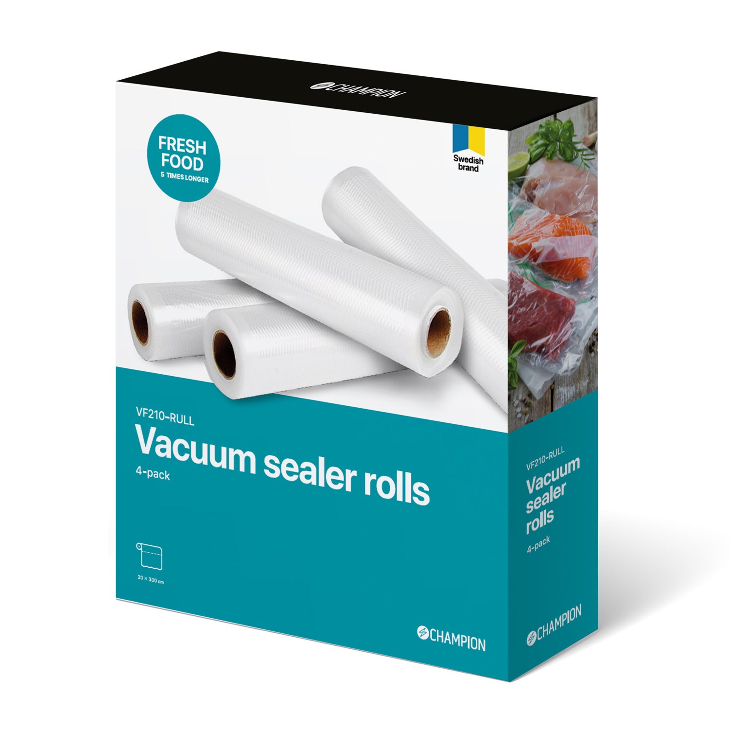 Rullplast Champion Universal 20x300cm 4-pack