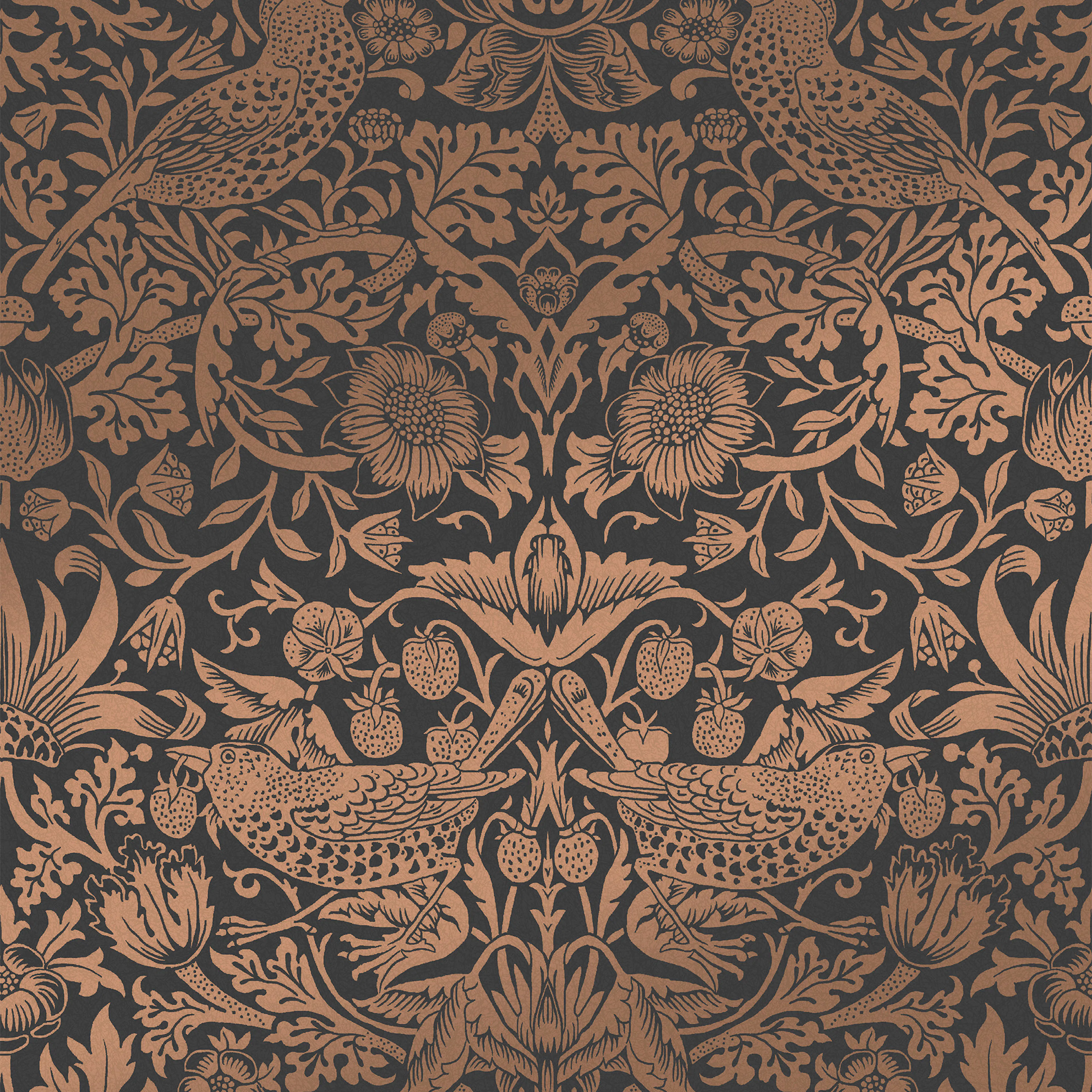 Tapet William Morris At Home Strawberry Thief Fibrous 124236