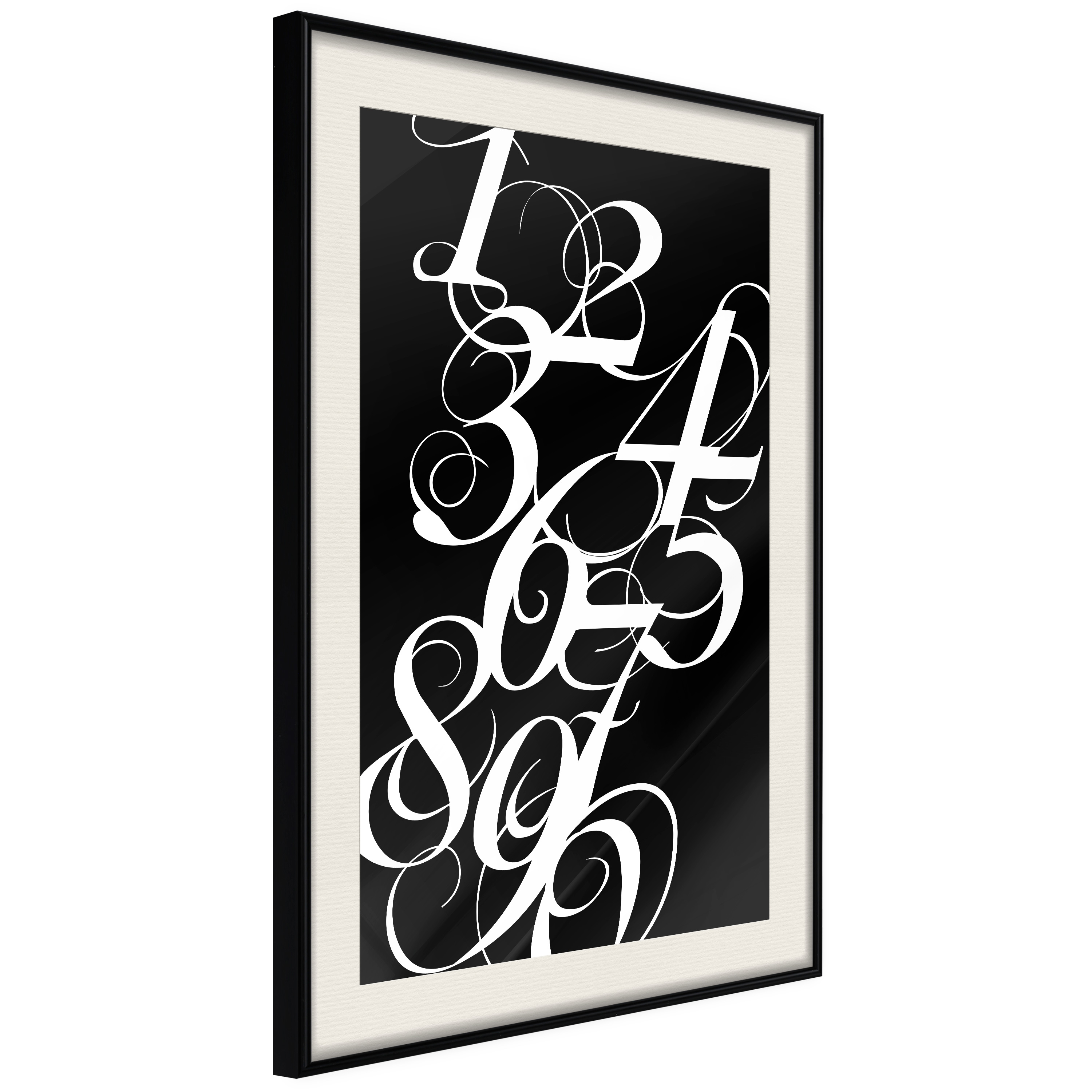 Poster Artgeist Affisch Calligraphy of Numbers