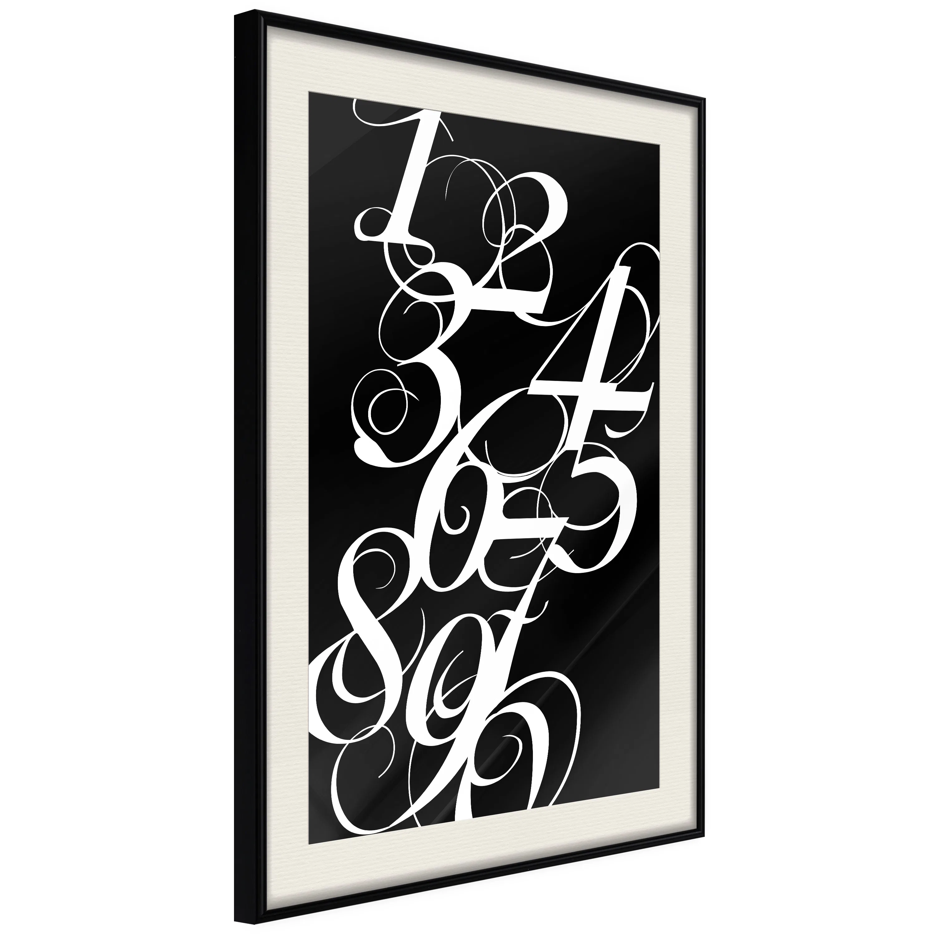 Poster Artgeist Affisch Calligraphy of Numbers