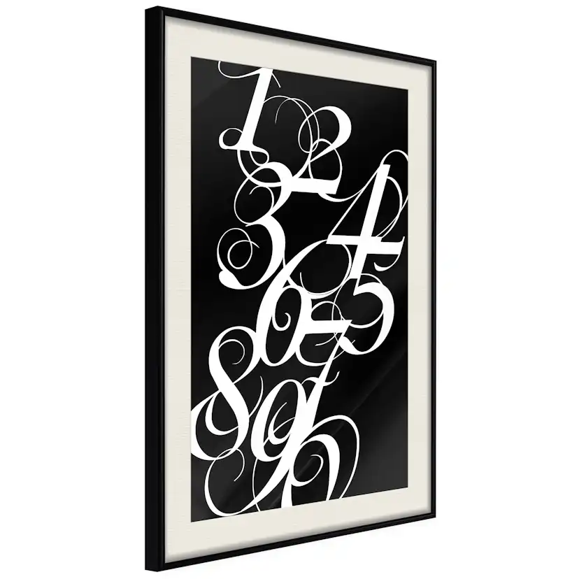 Poster Artgeist Affisch Calligraphy of Numbers