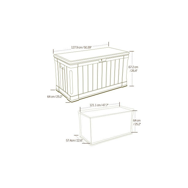 Förvaringsbox GOP Salinas Brun