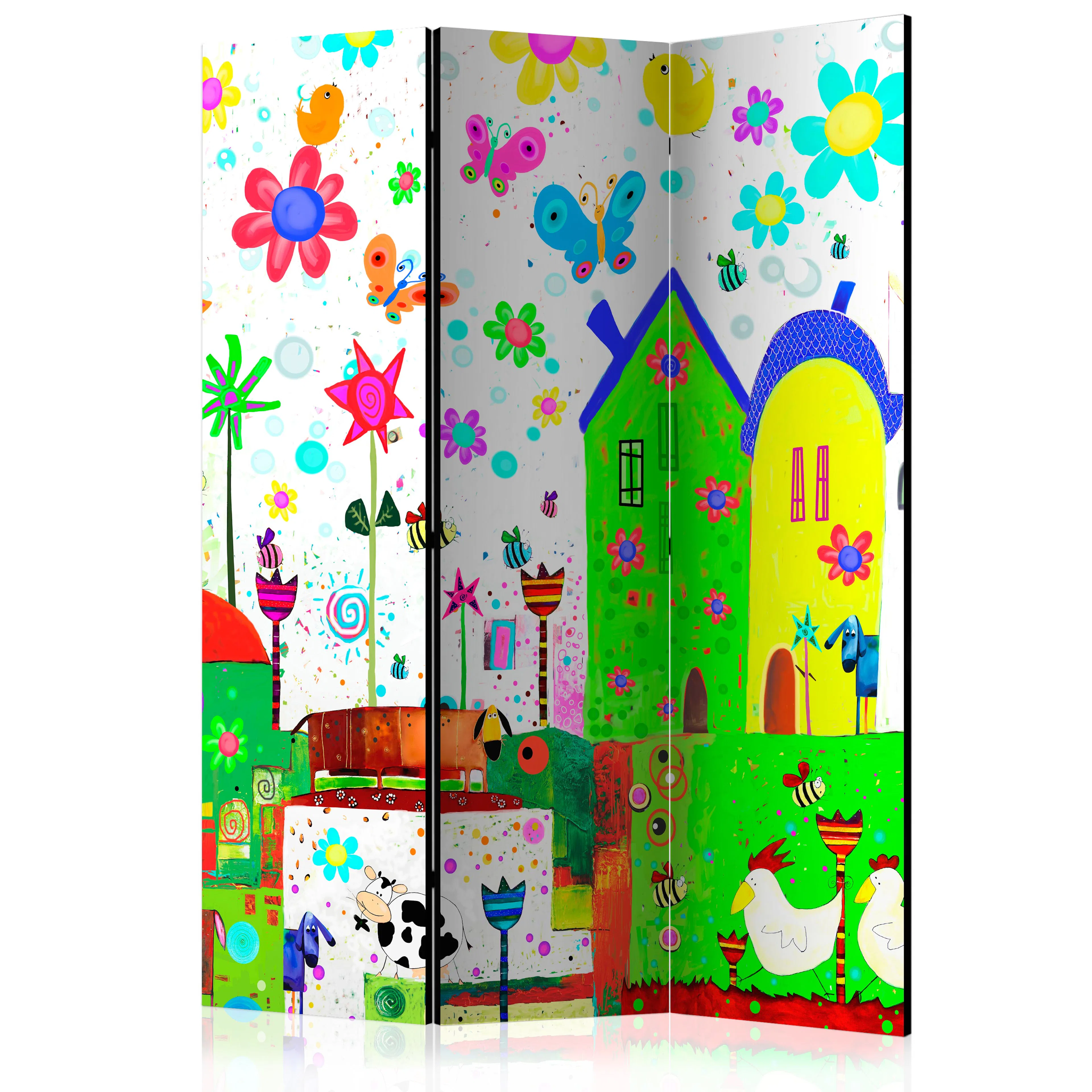 Rumsavdelare Skärmvägg Arkiio Happy Farm 135x172 cm