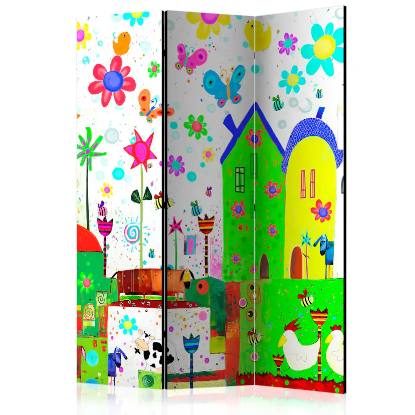 Rumsavdelare Skärmvägg Arkiio Happy Farm 135x172 cm