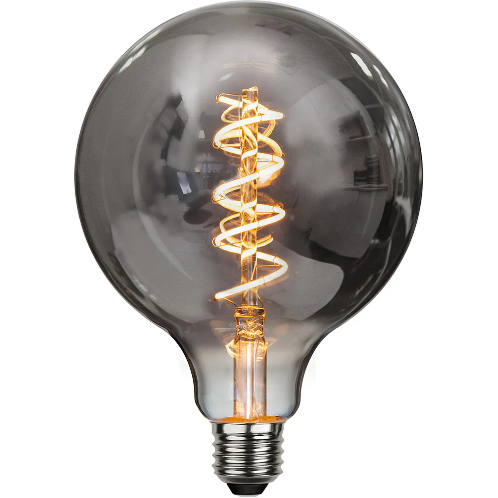 LED-lampa Star Trading E27 G125 Decoled Spiral Smoke Dimbar 2W