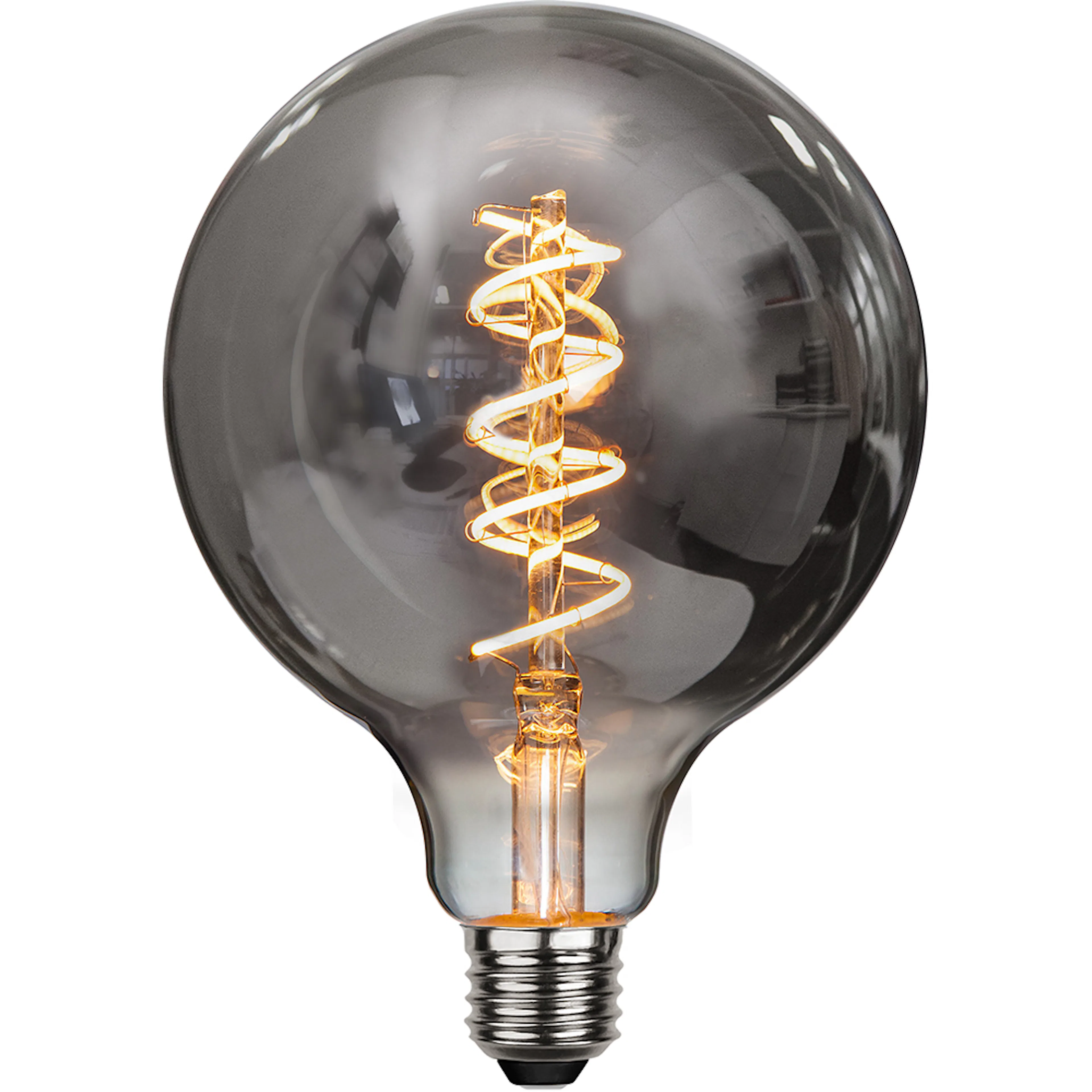 LED-lampa Star Trading E27 G125 Decoled Spiral Smoke Dimbar 2W