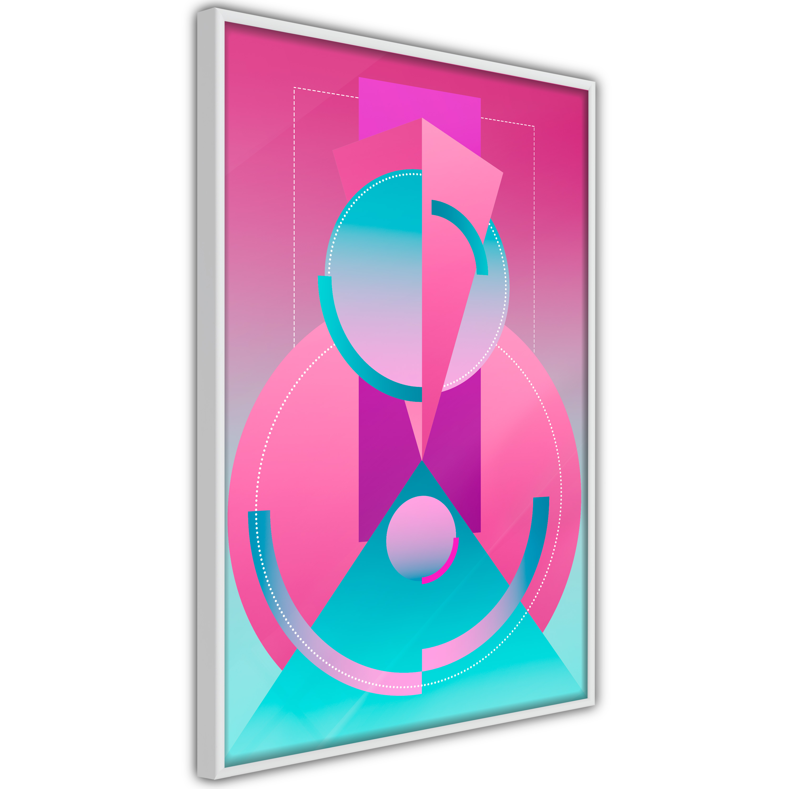 Poster Artgeist Affisch Geometric Locomotive