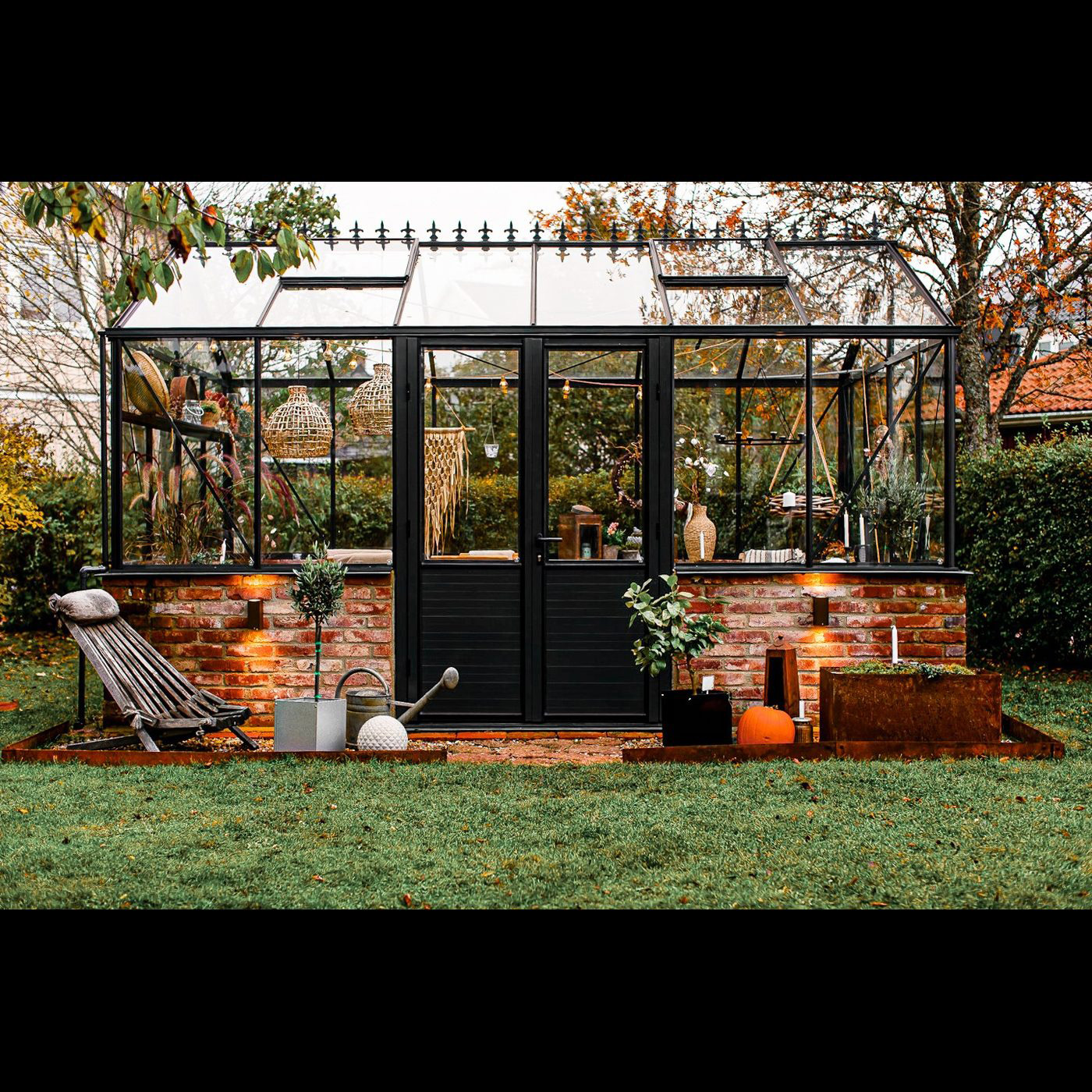 Rabattkant Skotte Garden 18x100 cm 16-Pack Corten
