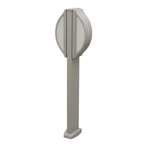 Monza Malmbergs Stolplampa Silver Dubbel IP44