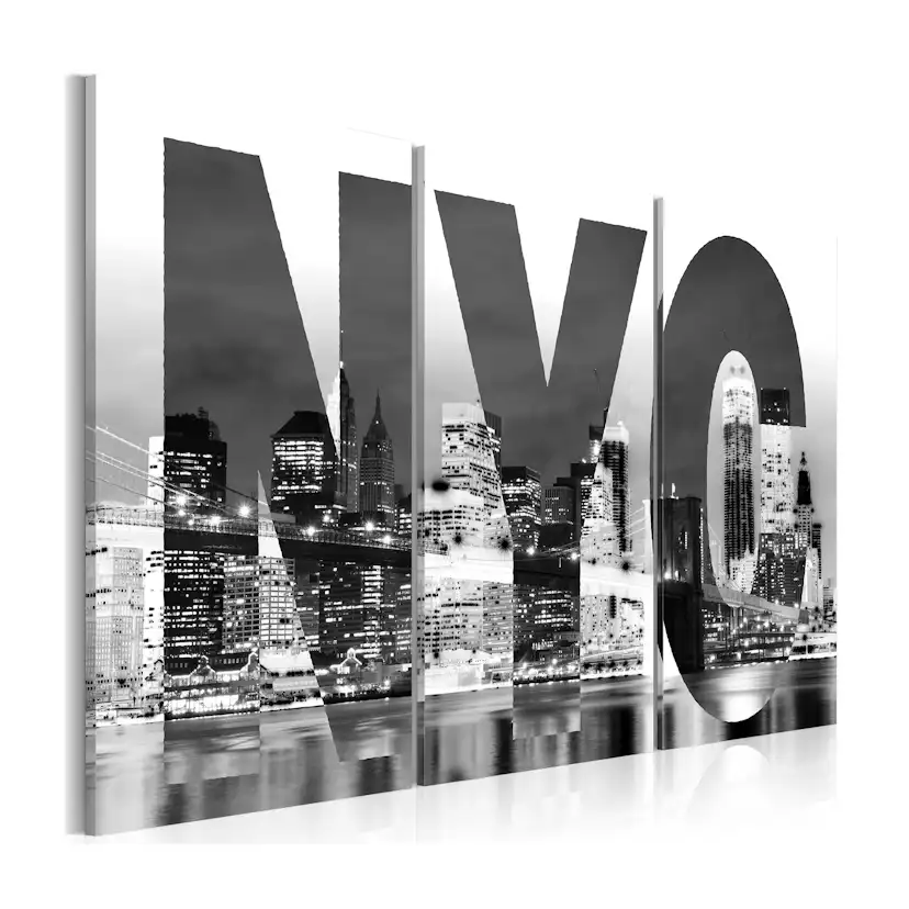 Tavla Arkiio New York Svart Och Vit