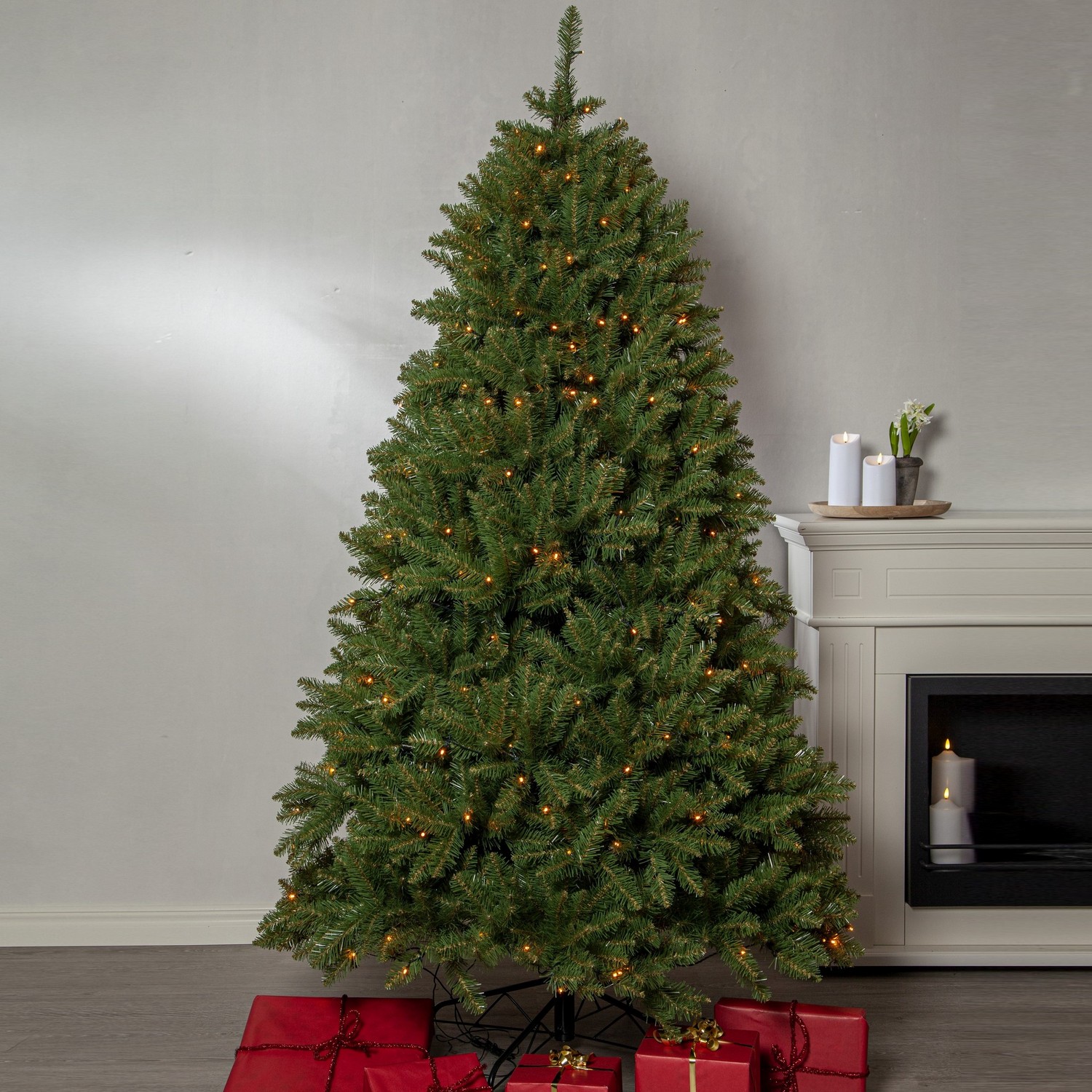 Plastgran Star Trading med LED Narvik 210 cm