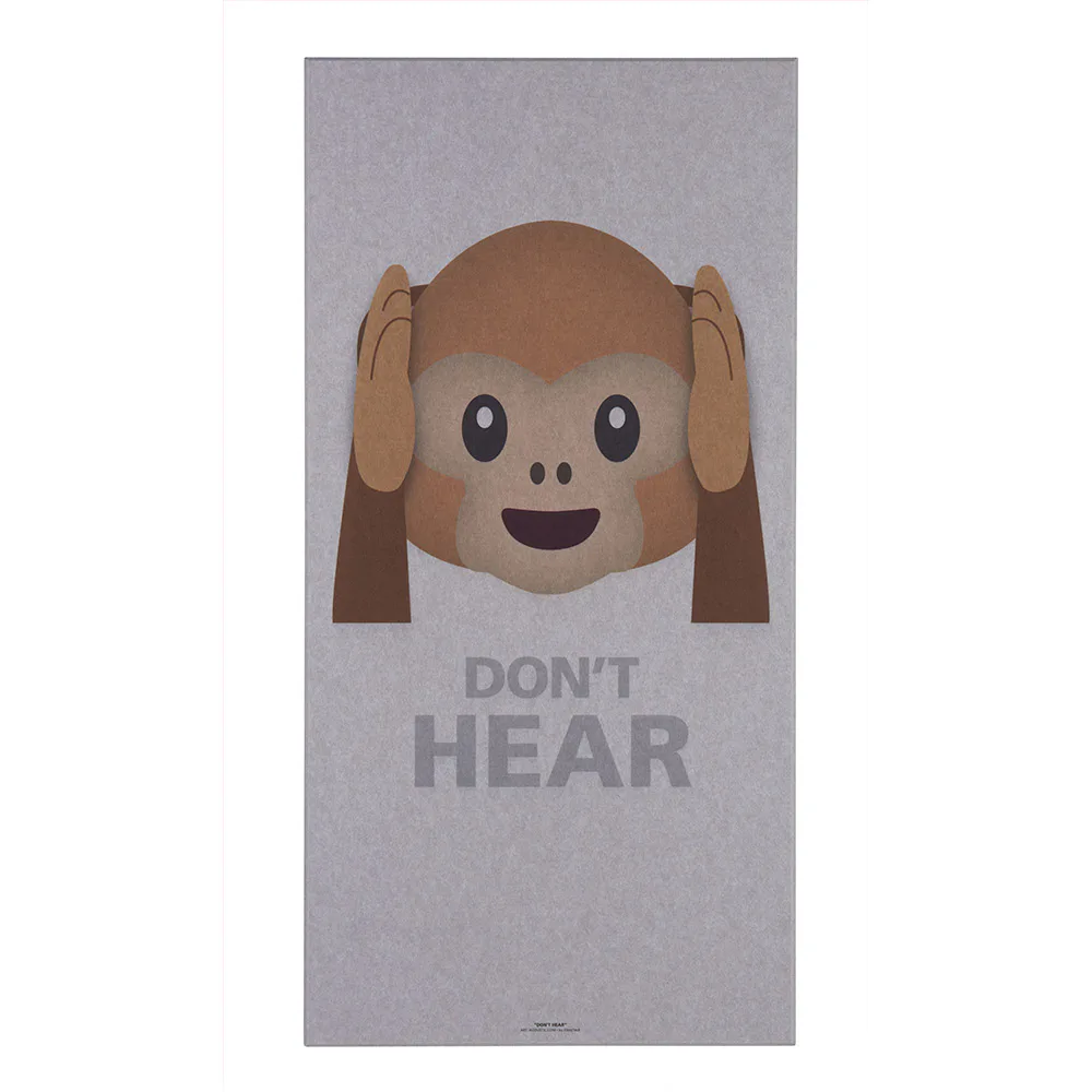 Art-Acoustic Don´t Hear Abe ljusgrå akustikfilt Akustikfiltfärg: Ljusgrå, Utförande: Dont Hear Abe