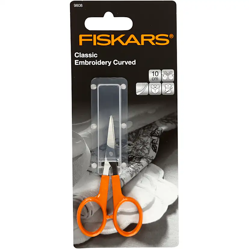 Precisionssax Fiskars Classic L: 10 cm Kurvet Spids 1 St