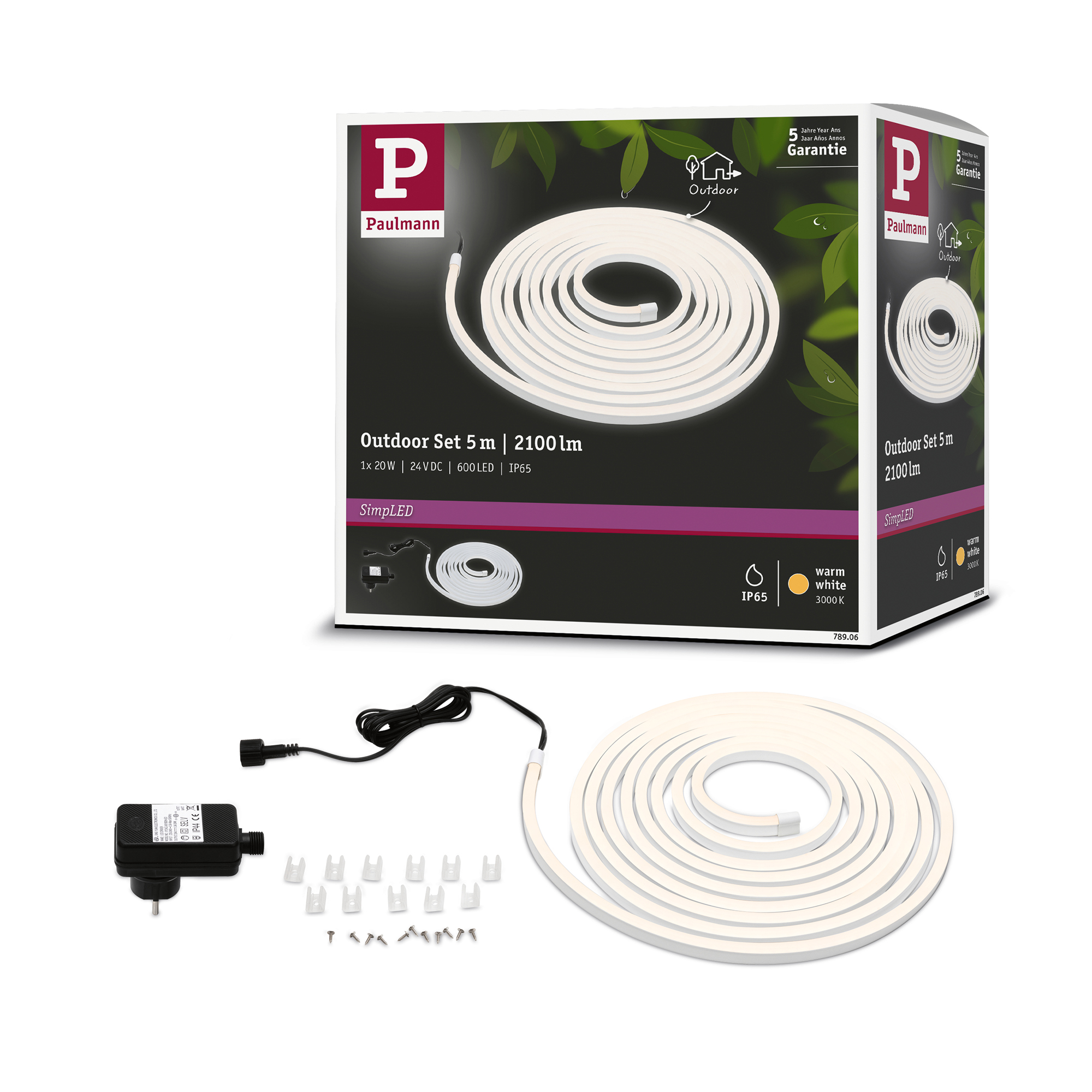 LED-strip Paulmann SimpLED Belagd Outdoor Komplett set IP65