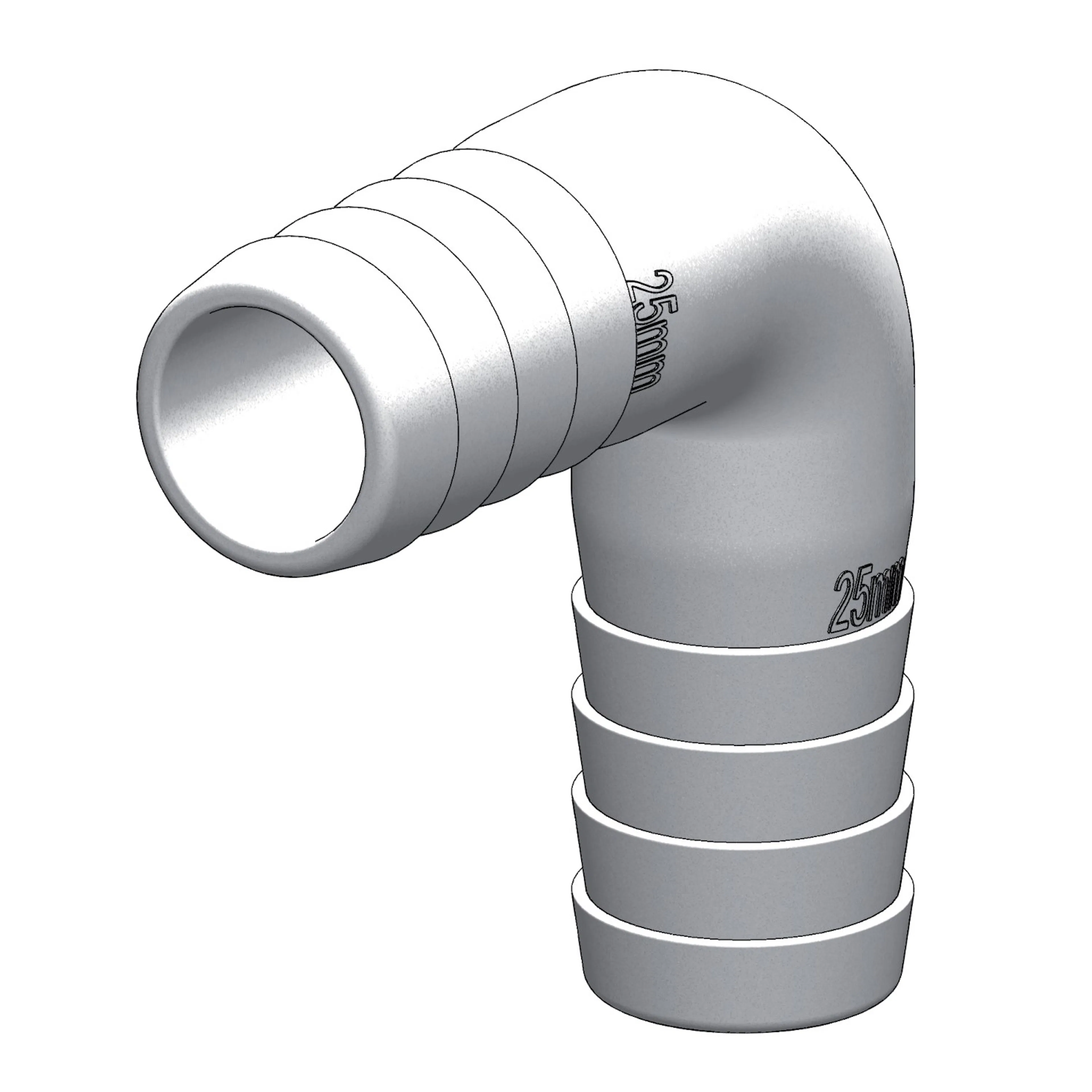 Slangkoppling Tru-design 90°
