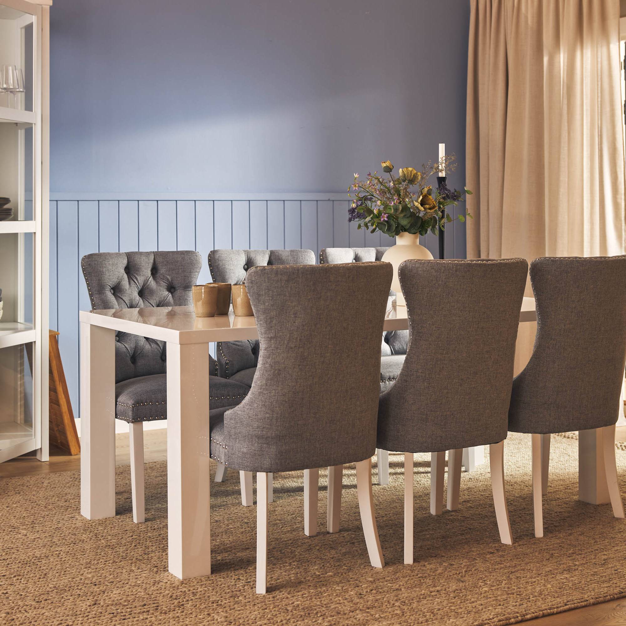 Matgrupp Concept 55 Cibus Matgrupp 180 cm med 6 Bergviken Matstol