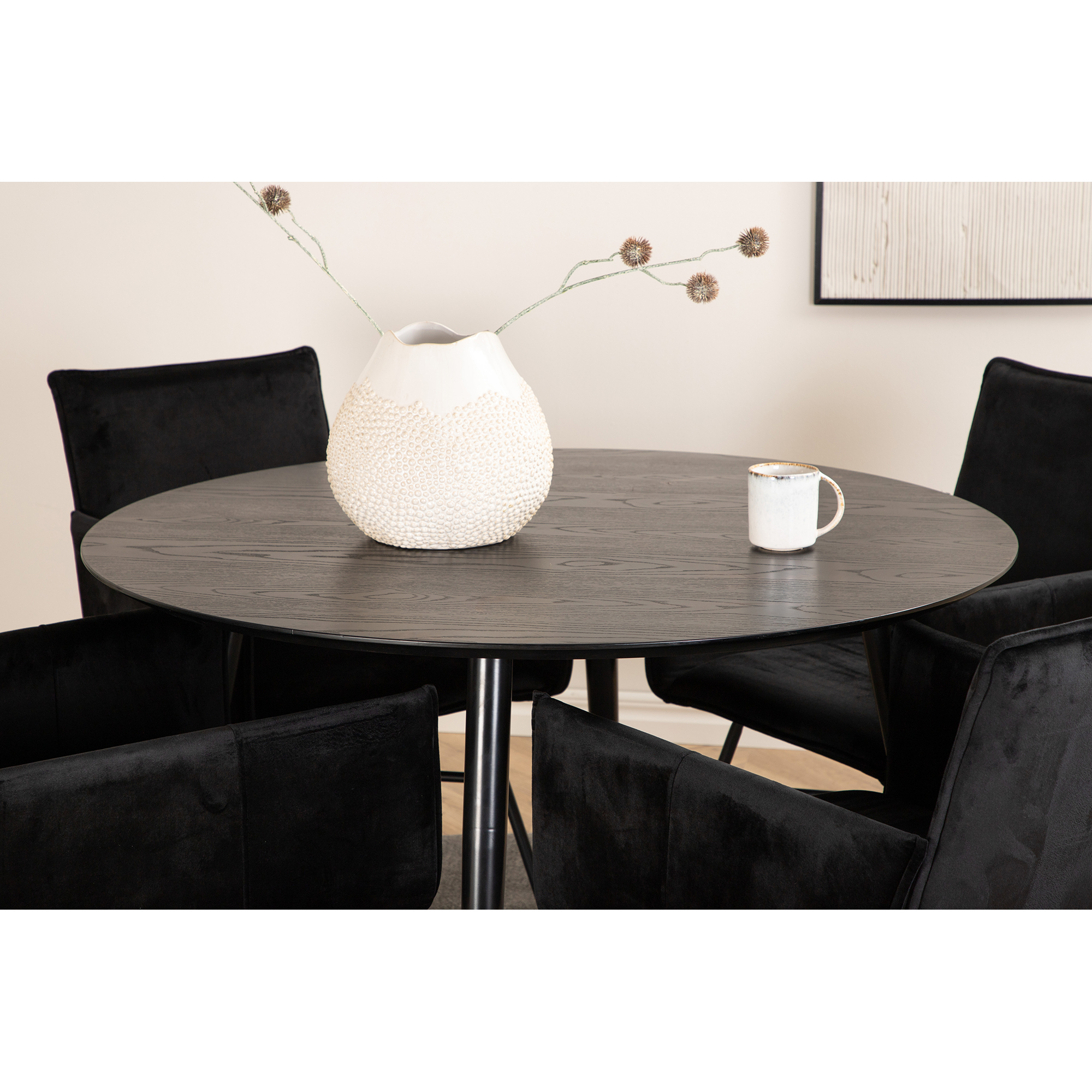 Matgrupp Venture Home Dipp Ø115 cm med 4 Petra Stolar