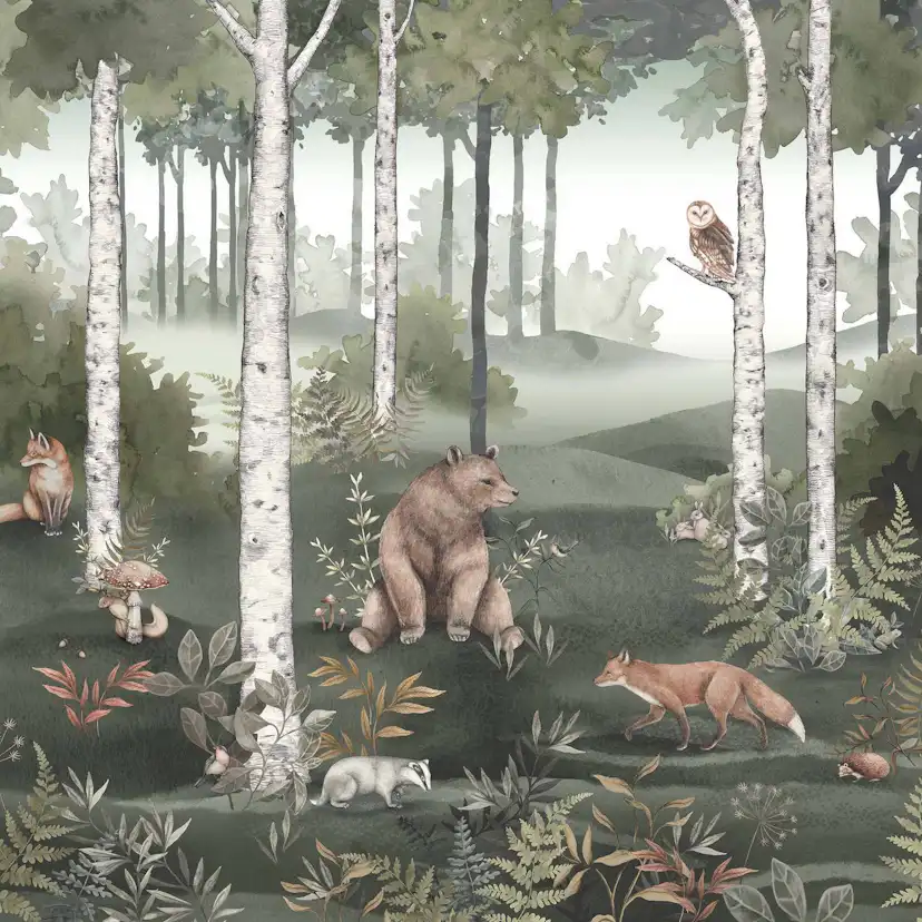 Tapet Boråstapeter Wild Forest Mural 6943