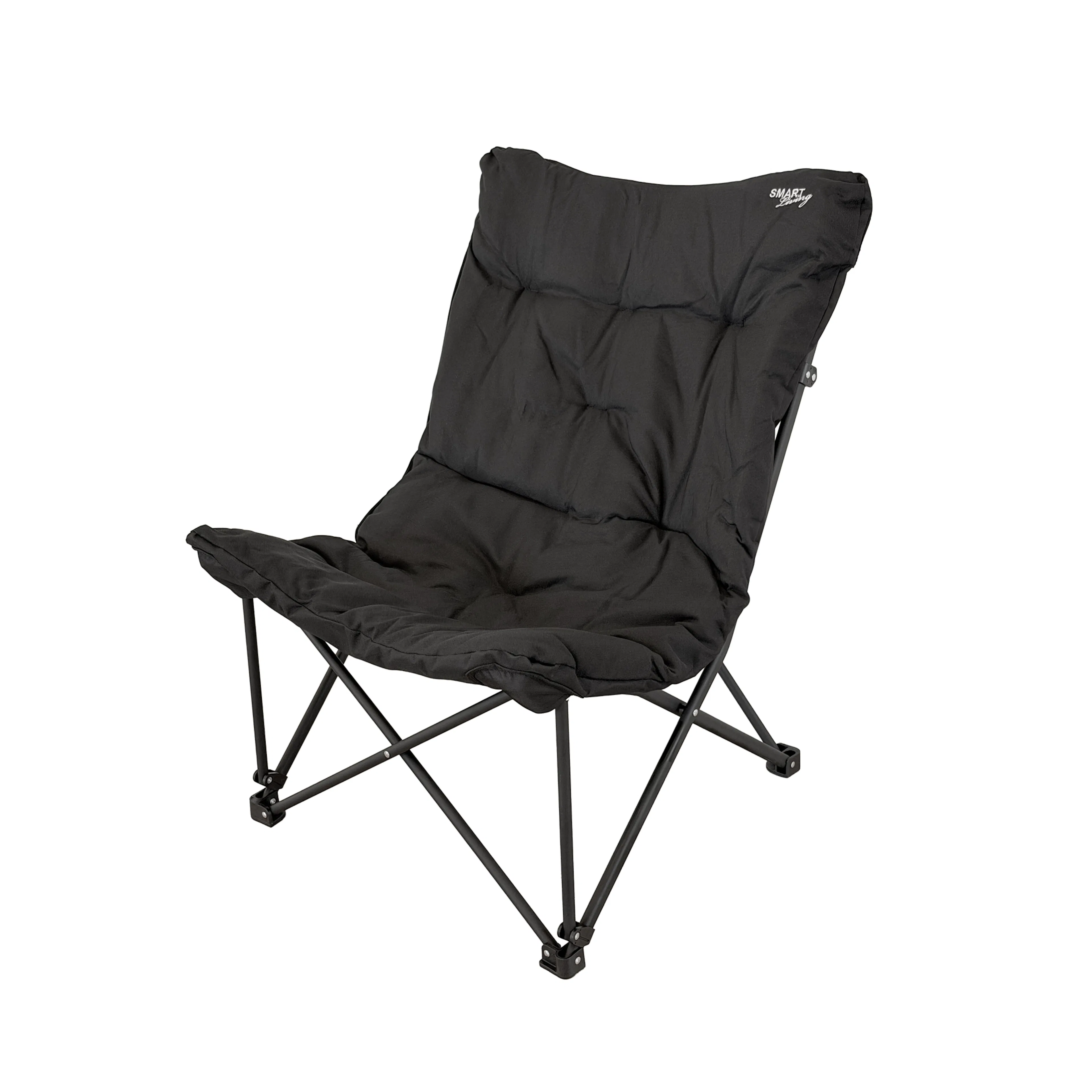 Campingstol Smart Living Lounge Black Edition