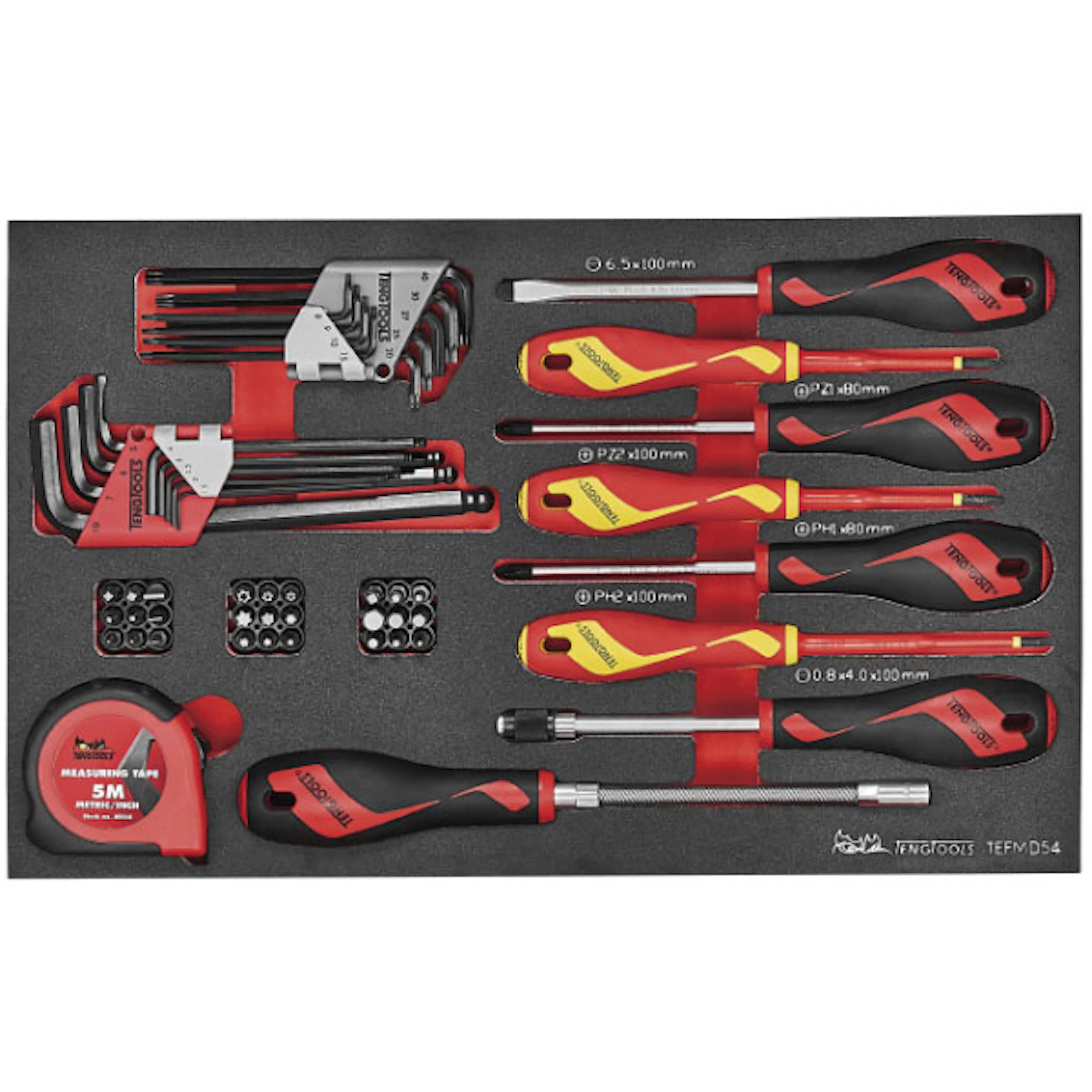 Skruvmejselsats 54 delar Teng Tools TEFMD54