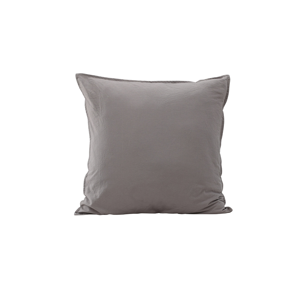 Ronja Cushion Cover Washed Cotton - Grey Grå