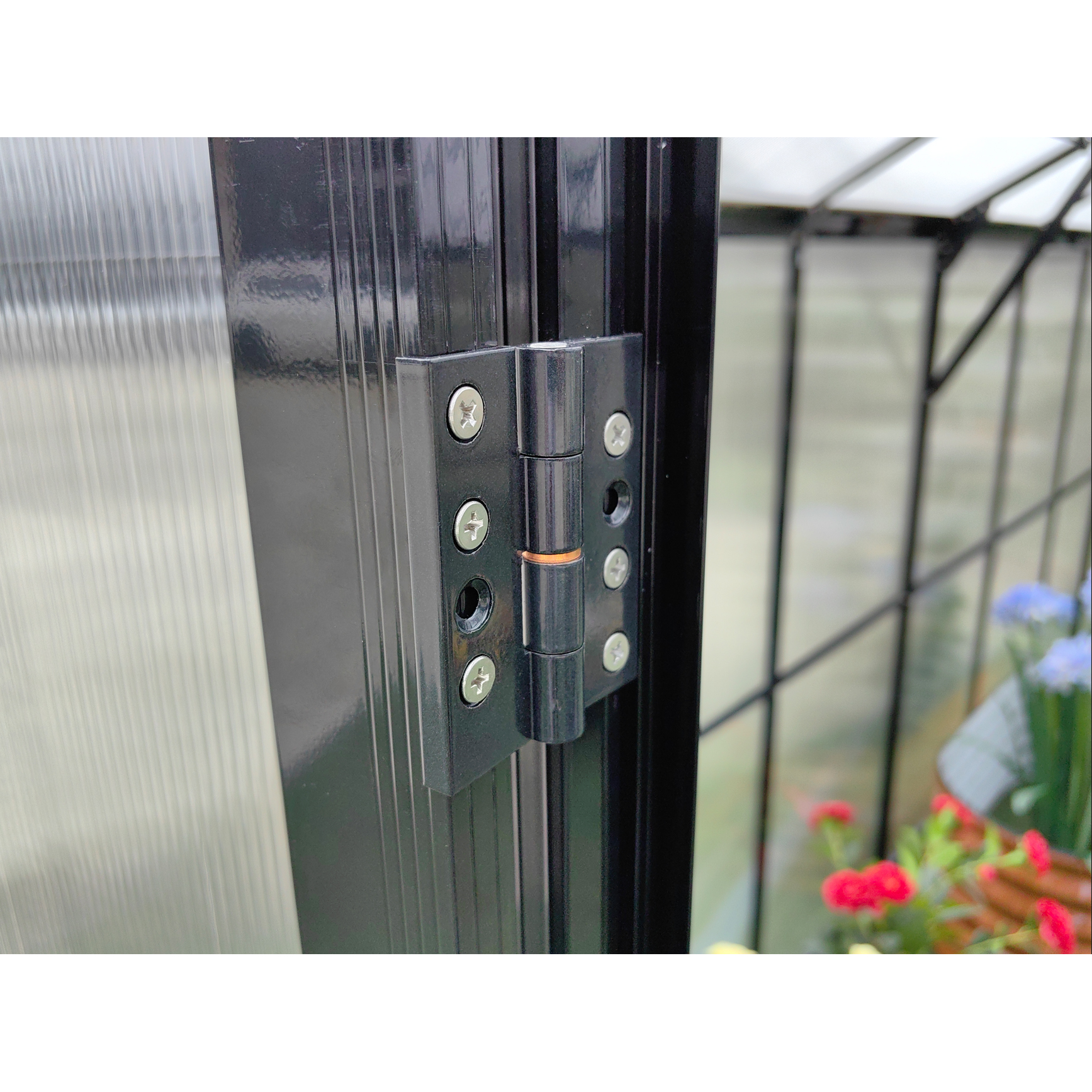 Växthus 18m² Premium | Extra hög odlingshöjd | 6mm kanalplas Svart