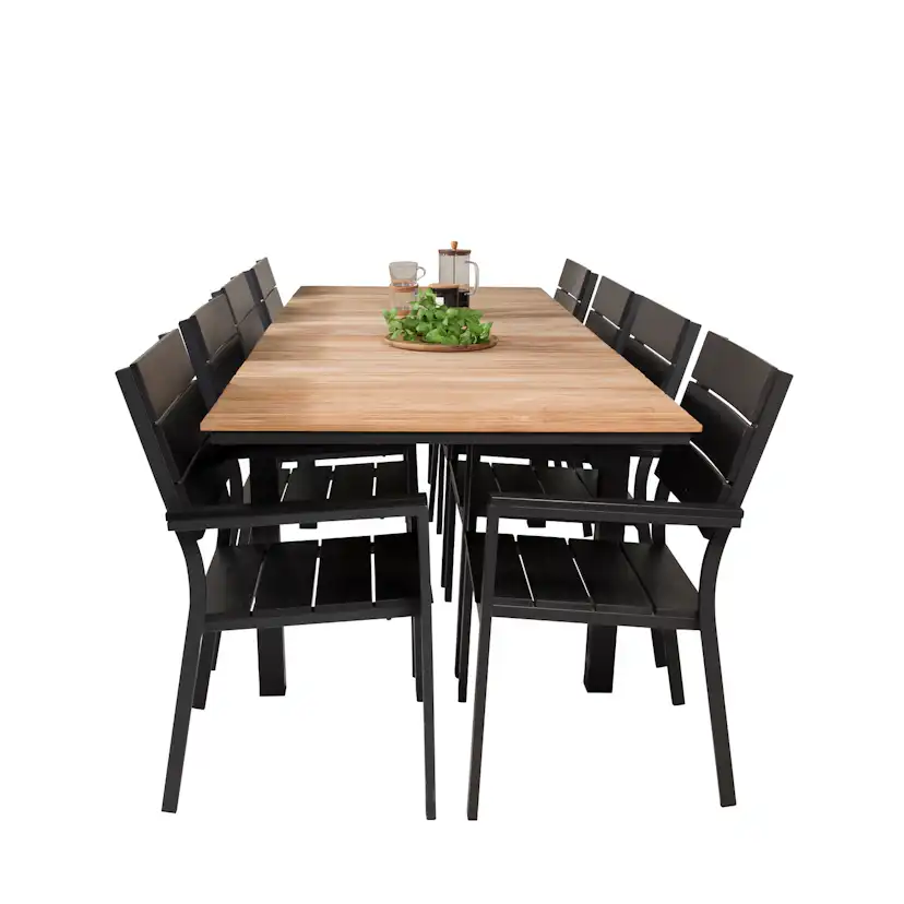 Matgrupp Venture Home Meya 160/240 med 8 Lova Matstolar