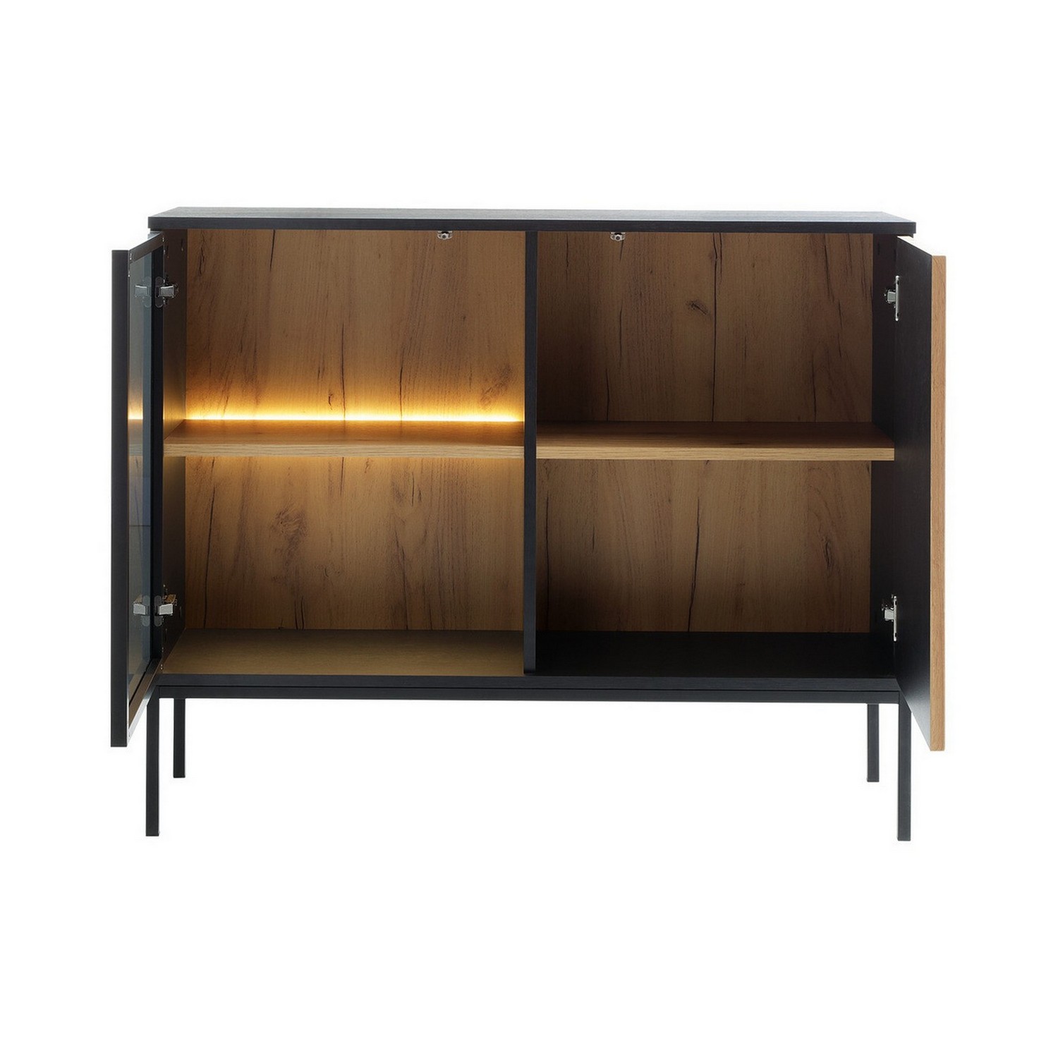 Möbelset Scandinavian Choice Klinkerville till Vardagsrum, TV-Bänk, Vitrinskåp & Sideboard