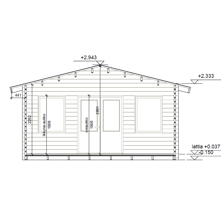 Friggebod LP Garden V-XXL (25m2)