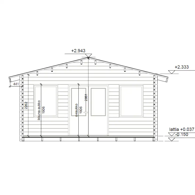 Friggebod LP Garden V-XXL (25m2)