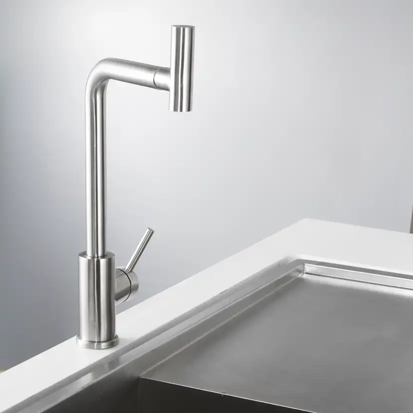 Köksblandare Scandtap Steel Spin Utan Diskmaskinsavstängning