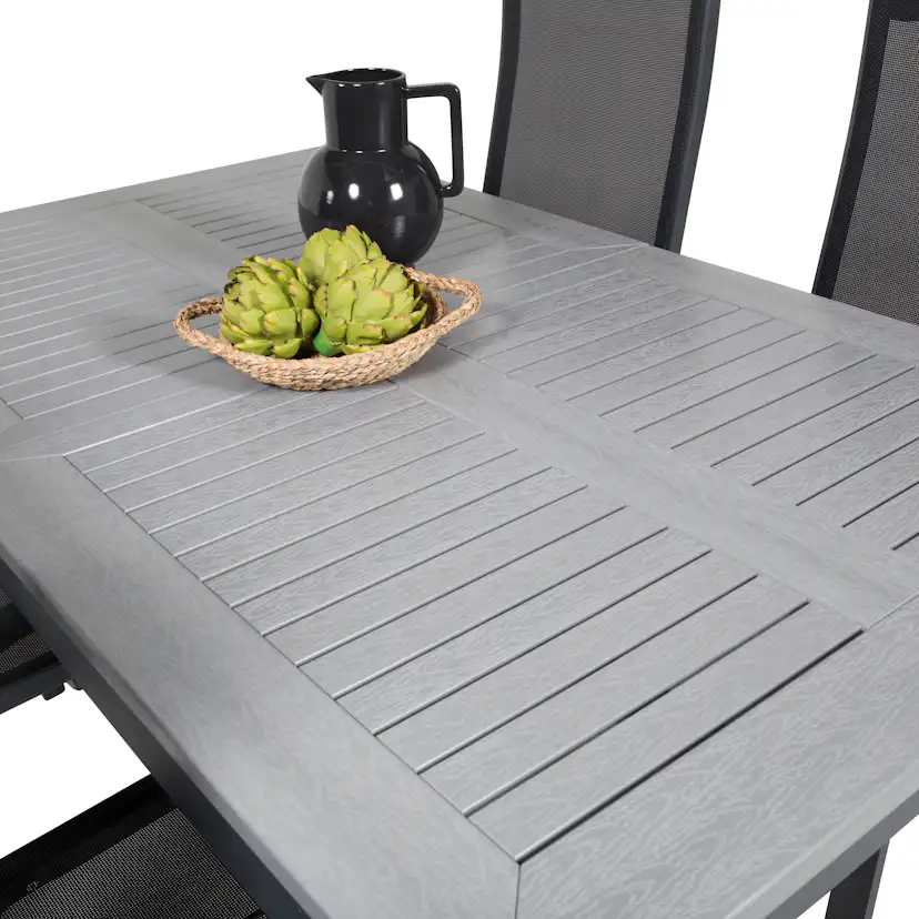 Matgrupp Venture Home Aleyna 152/210 med 4 Copacabana Stolar