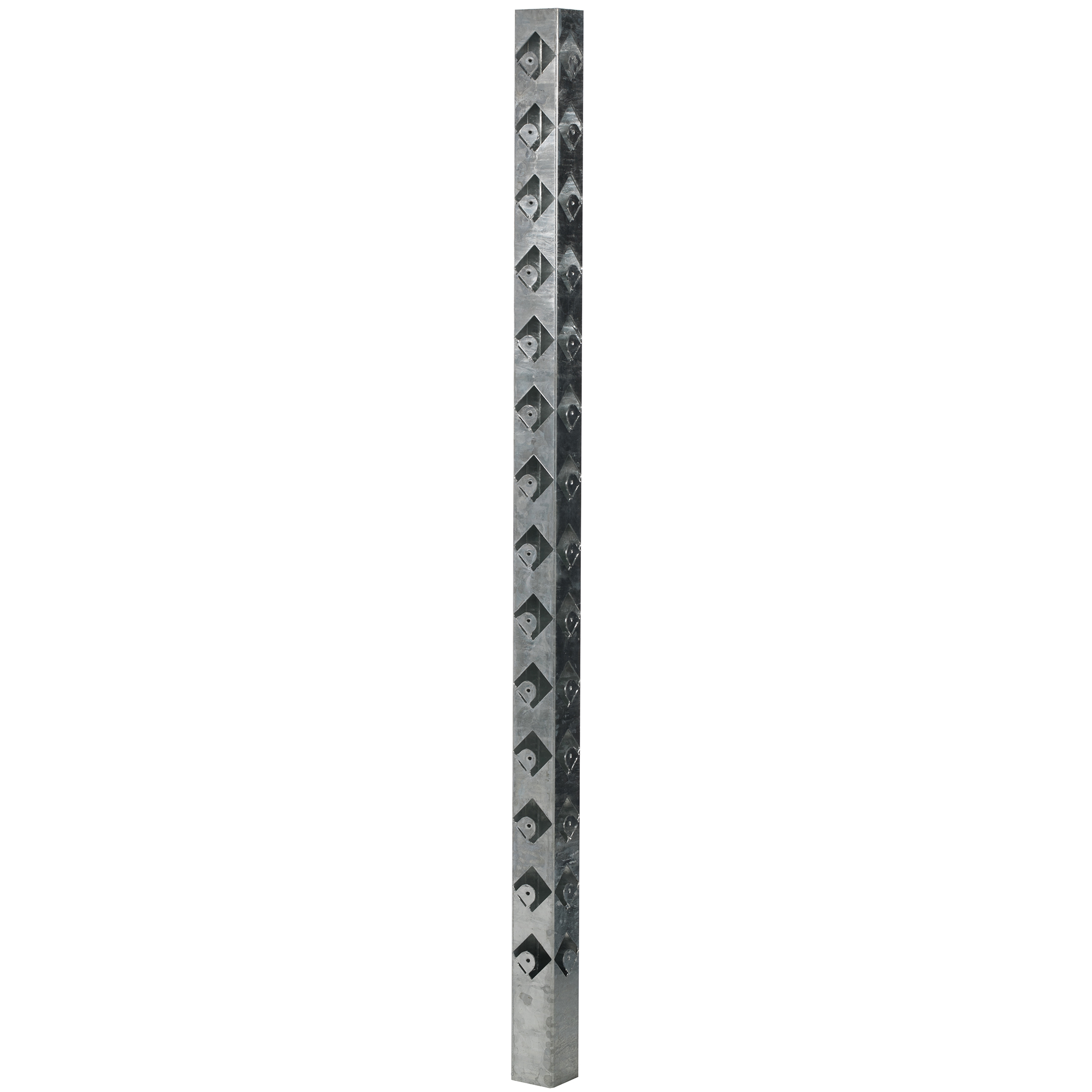 Staketstolpe Öckerö 1480mm varmgalv stål 70x70 Mellan Varmgalvaniserad, Höjd: 1480 mm