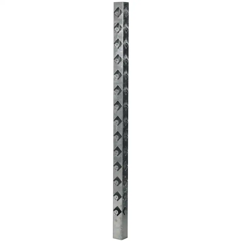 Staketstolpe Öckerö 1480mm varmgalv stål 70x70 Mellan Varmgalvaniserad, Höjd: 1480 mm