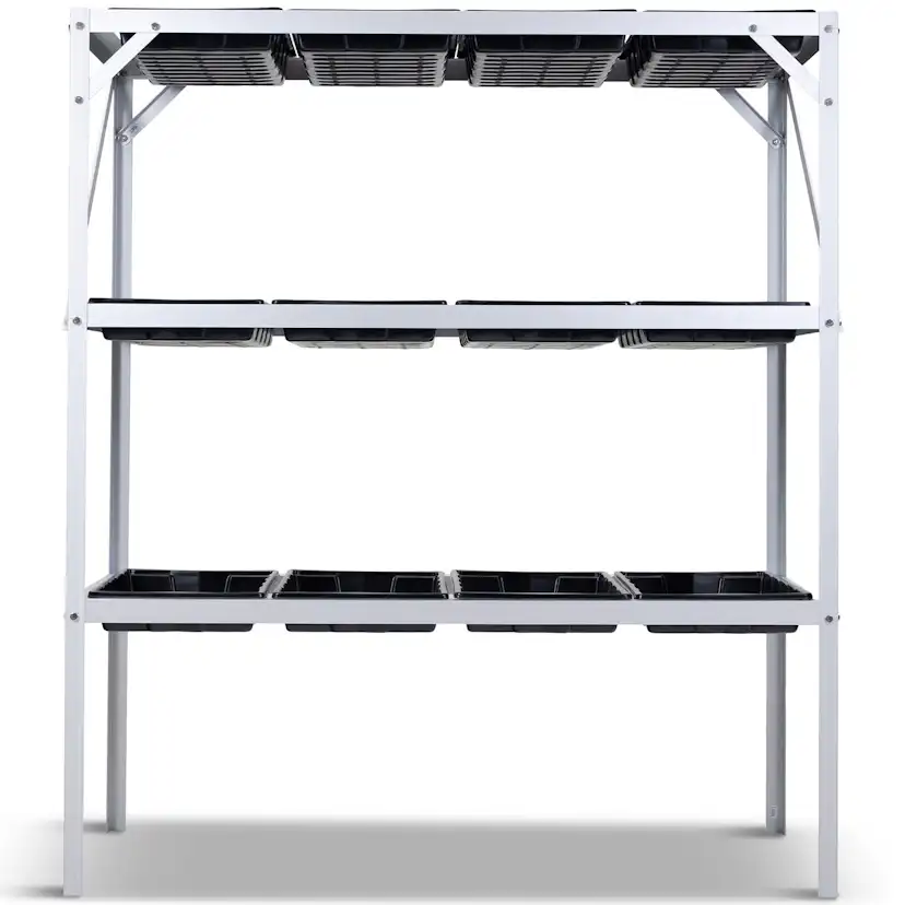 Växthusbord Metalcraft 113cm med planeringslådor