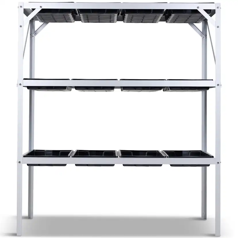 Växthusbord Metalcraft 113cm med planeringslådor