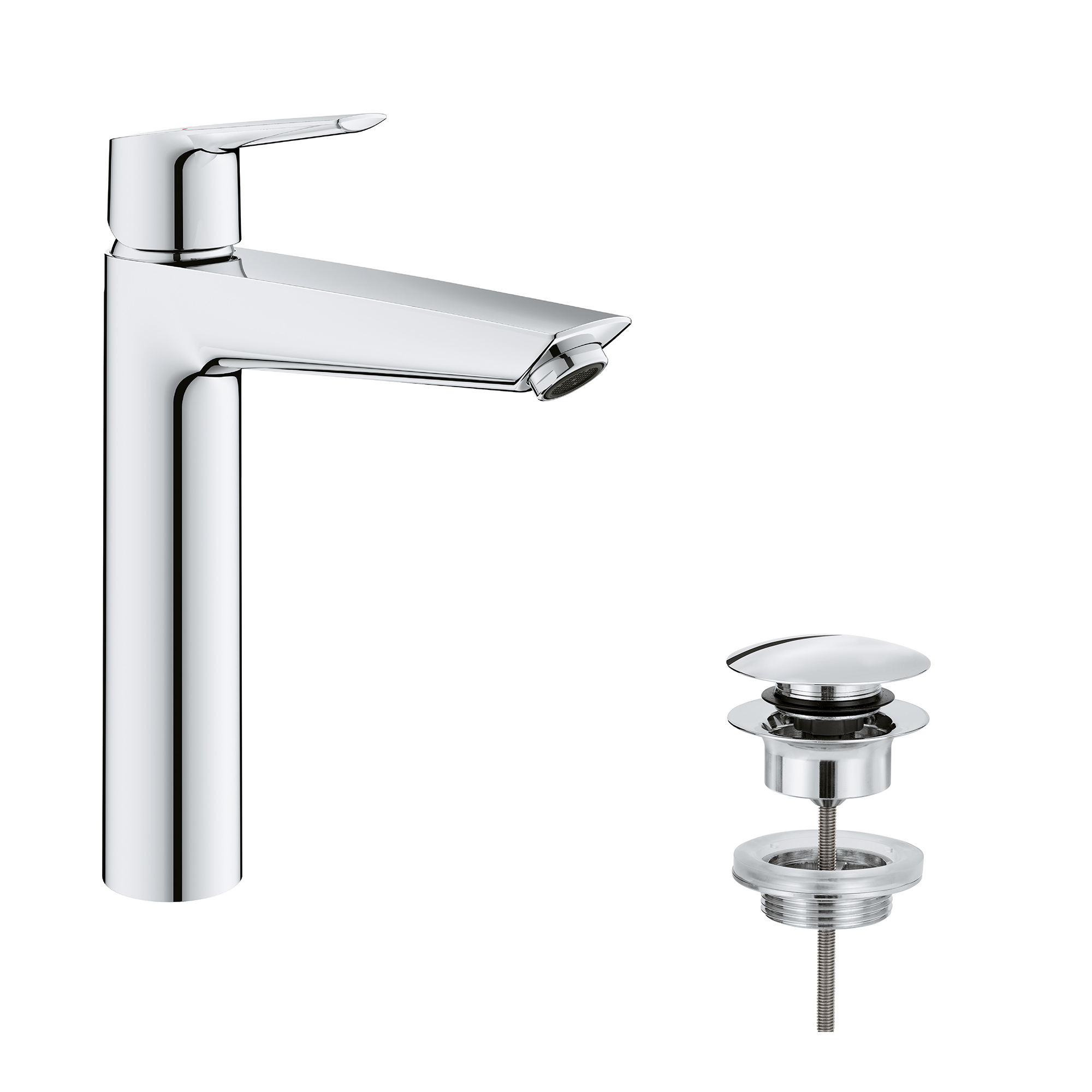 Start Tv.blandare XL Push-Open KS 5,7l Krom